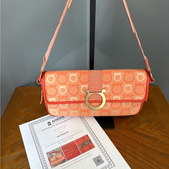 Salvatore Ferragamo Handbags - Salvatore Ferragamo Gancini Shoulder Bag NWT and COA
